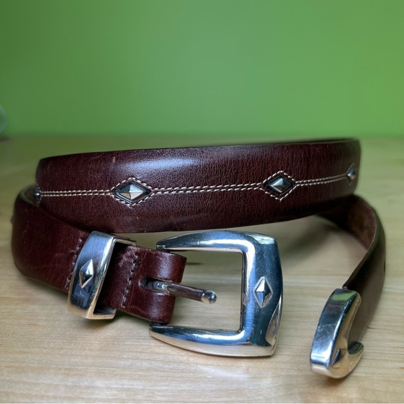 Brighton Other - Brighton Denver Diamond Leather Belt brown size 40